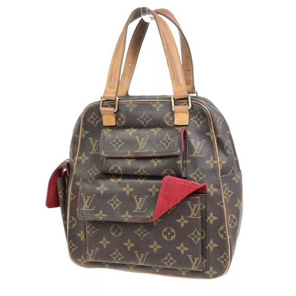 LOUIS VUITTON LV Excentri Cite Hand Bag Monogram Leather Brown - Picture 1 of 14